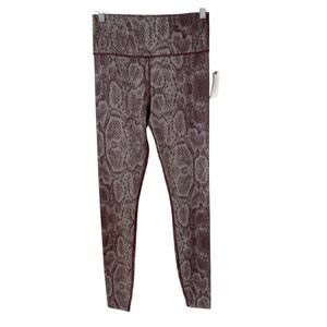 Anthropologie Varley Brown Snakeskin Leggings NWT Womens Size Small NEW